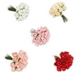 thumbnail image 2 of Ramo de rosas artificiales Cateissary Decoraciones de boda Cocina Jardín color blanco, 2 of 6
