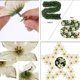 thumbnail image 2 of Juego de flores de Pascua navideña decoración navideña PVC 120 piezas flor navideña, 2 of 7