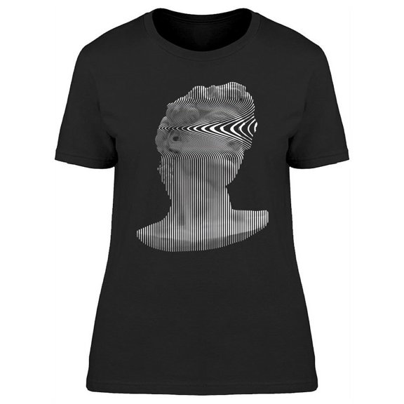 Smeared Vertical Line Male T-Shirt Women -Image by Shutterstock, Female x-Large