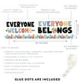thumbnail image 5 of Koyal Wholesale Everyone Is Welcome Classroom Banner Sign for Teachers, Door, Wall Decor Boho Rainbow, 2-Pk, 5 of 5