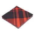 thumbnail image 5 of Soimoi Tartan PrintPrecut 5-inch CottonFabricQuiltingSquaresCharm Pack DIY Patchwork Sewing Craft- Magenta & Black, 5 of 7