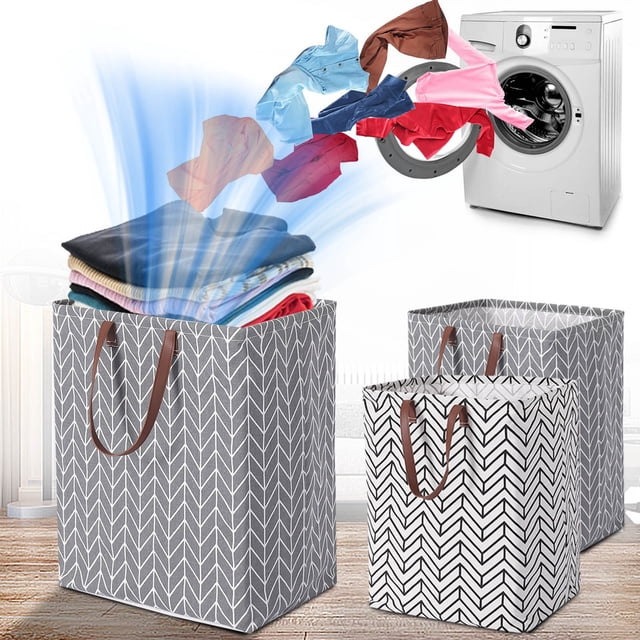 Xihbxyly Cesta para Ropa Sucia, Tela Suave, Gran Capacidad, Versátil, Organizador Multiusos para El Hogar, Fácil de Limpiar, Ideal para Sala de Estar o Dormitorio, 30 X 40 X 50 Cm.