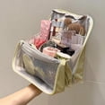 thumbnail image 3 of Doresty Makeup Bag, Standing Makeup Bag – Portable, Large Capacity, Waterproof Multi-Purpose Oxford Cloth Makeup Bags Organizer with Compartments, Travel Toiletry Bags for Women, 3 of 7