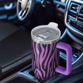 thumbnail image 6 of Leopard Print 40oz Tumbler– Stainless Steel Insulated Tumbler with Handle and Straw, Large Capacity Travel Cup for Hot & Cold Drinks, 6 of 6