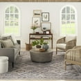 thumbnail image 4 of Nourison Home Machine Washable Boho Transitional Ivory/Latte 7'10" x 9'10" Area Rug, (8' x 10'), 4 of 11