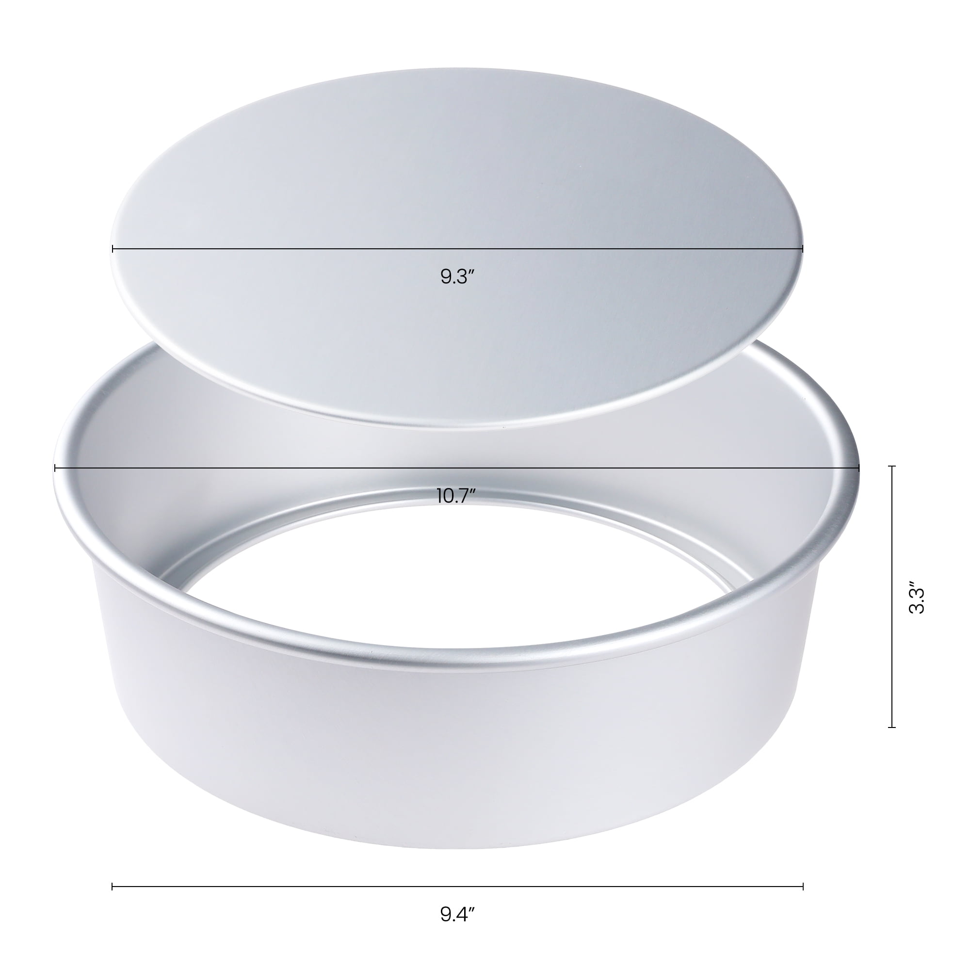 Unique Bargains 2 Pcs Baking Sheet Thick Pans Silver 10.7*9.4*3.3in