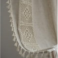 thumbnail image 3 of Semi Sheer Boho Curtains, Rustic Tassels Farmhouse Design for Easy Installation and Privacy Protection, Breathable Material (1 Piece), 3 of 6