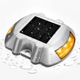 thumbnail image 1 of Luz solar para cubierta, luz LED para caminos, luz para muelles con energía solar, señal impermeable IP68 para exteriores, utilizada para escalones, aceras, escaleras, botes, jardín, pasarelas en el suelo, patio (amarillo, 1 bolsa) BR Rojo Verde, 1 of 5