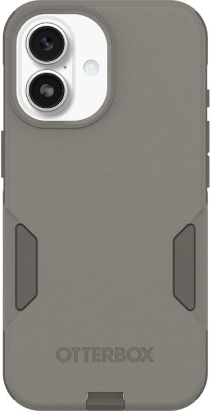 OtterBox iPhone 17 (Only) Bundle: Commuter Series MagSafe Case & Screen Protector - Grey Comfort (Beige) - Built-in magnets - Thin & Protective - with Port Protection - Non-Retail Packaging