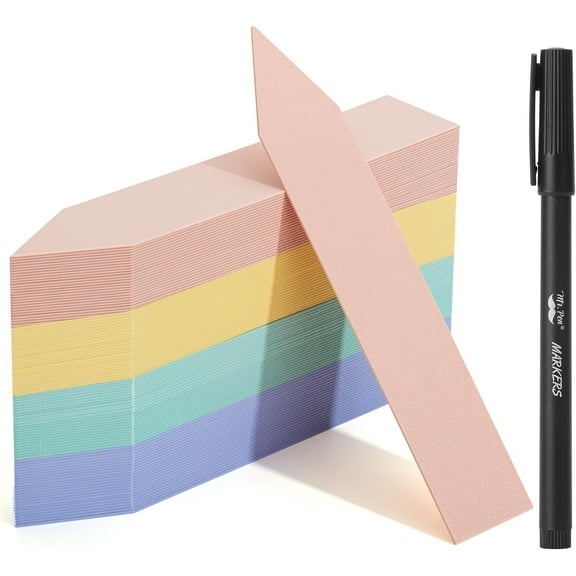 Mr. Pen- Plastic Plant Labels, 100 Pcs, 4“, Pastel Colors Plant Markers, Plant Tags, Garden Labels, Garden Markers, Plant Labels for Outdoor Garden Waterproof, Planting Sticks for Seeds