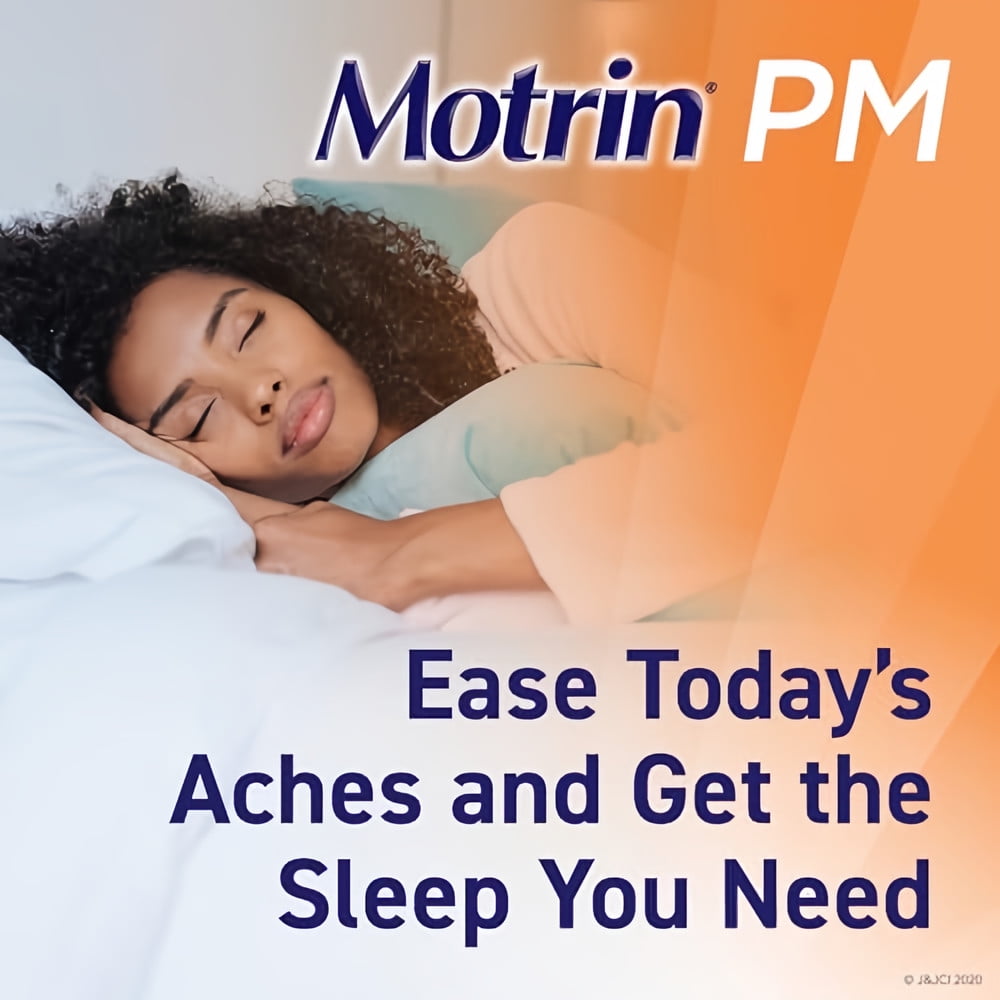 Motrin PM Caplets Ibuprofen Nighttime (Pack of 2)