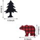 thumbnail image 2 of 4 Piezas Tema de fiesta de leñador Banner Suministros de decoración Buffalo Garland Woodland Animal Camping Banner para fiesta de caza Fiesta de cumpleaños JFHHH pequeña, 2 of 5
