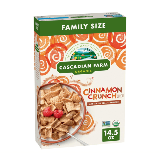 Farm Organic Cinnamon Crunch Cereal, Family Size, 14.5 oz