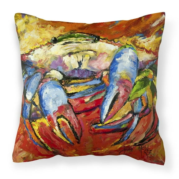 Red Crab Fabric Decorative Pillow
