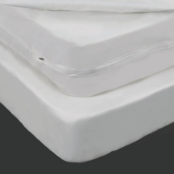 6 Gauge Vinyl Fitted Mattress Boxspring Cover Walmart Com Walmart Com