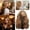 Brown-1, variant on Long Wavy Curly Wig with Bangs for Women, Heat Resistant Synthetic Natural Looking Fashion Wig for Daily Wear and Special Occasions(Coffee,One Size)