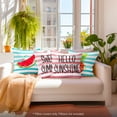 thumbnail image 5 of G128 Summer Decoration Hello Summer Pineapple Watermelon Waterproof Throw Pillow Covers | 18 x 18 in | Set of 4, Beautiful Cushion Covers for Summer Sofa Couch Decoration, 5 of 10