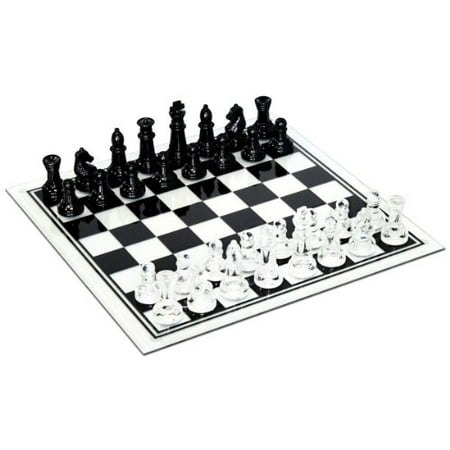 Jeu D Echecs En Verre Noir Et Transparent Walmart Canada