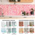 thumbnail image 2 of Azulejos de pared Walanz 12"x12" rosa con diseño diamante, adhesivos tipo peel & stick, 2 of 8
