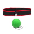 thumbnail image 1 of DYNWAVECA Ensemble de Balles de Boxe Équipement de Boxe pour Adultes et Enfants Bandeau Réglable Vitesse de Frappe Balle Verte, 1 of 10