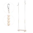 thumbnail image 3 of LargePineSwingStandforChickensParrots,39.5x7x109cm,SafetyToy,PlayChew,NaturalMaterial, 3 of 5