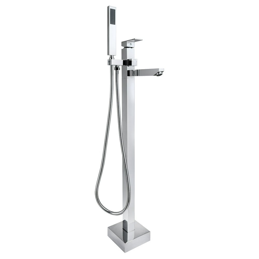 AKDY 38" Freestanding Bathtub Faucet Floor Mount Tub Filler Handheld