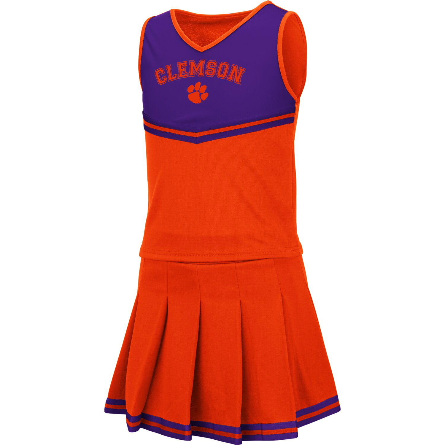 Clemson Tigers Colosseum Girls Youth Pinky Cheer Dress - Orange ...