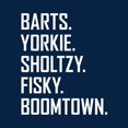 thumbnail image 2 of UGP Campus Apparel Barts Yorkie Sholtzy Fisky Boomtown - Funny Hockey T Shirt - Large - Navy, 2 of 7