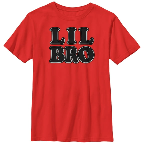 Boy's Lost Gods Lil Bro Graphic Tee Red Small
