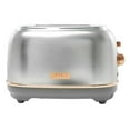 thumbnail image 1 of Open Box Haden 2 Slice Wide Slot Toaster w/Removable Crumb Tray, Steel/Copper, 1 of 12