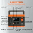 thumbnail image 5 of KFFKFF Compact Energy Unit, 296Wh, Lithium-ion Backup Battery, Solar Generator, 300W with 600W Peak, Pure Sine Wave AC, USB QC3.0, LED Lighting, Ideal for Outdoor Activities, Home Use, Emergencies, 5 of 9