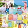 thumbnail image 6 of Beach Toy Bag, Portable Sea Shell Collecting Storage Pouch, Multifunctional Sand Toy Organizer, Ideal Beach Vacation Essential for Kids Outdoor Sandbox and Travel Use, 6 of 6
