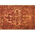 thumbnail image 1 of Ahgly Company Indoor Rectangle Abstract Orange Contemporary Area Rugs, 8' x 12', 1 of 1