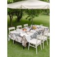 thumbnail image 4 of Outdoor Tablecloth with Umbrella Hole for Patio/Picnic/Party/Camping, Coastal Brown Coral Waterproof Table Cloth Rectangle Table Cover Washable, Summer Ocean Starfish Nautical Vintage (54"x 80"), 4 of 8