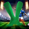 thumbnail image 6 of QSAWXQZ Kids' Soccer Socks Cotton Knee High Non Slip Breathable Cushioned Athletic Socks Free Size, 6 of 7