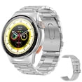thumbnail image 2 of Headset,Watch Compatible Waterproof Watch Ip67 Waterproof Headset Watch Silver Steel Inches Ip67 With Android5.0/ Watch Fitness Bt5.1 Headset Android/ios Watch 1.39 Silver Ios10.0, 2 of 7
