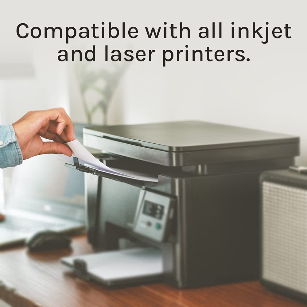 Buy Premium Label Supply White Sticker FBA Labels – 4 x 3.33 – Laser ...