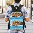 thumbnail image 2 of Easygd Animals on Noah's Ark Floating Versatile and Stylish Backpack: Comfort, Storage, and Durability for College,Work, Travel, and Everyday Use, 2 of 8