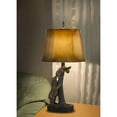 thumbnail image 4 of 31" Bronze Bears After the Honey Table Lamp With Brown Faux Leather Shade, 4 of 6