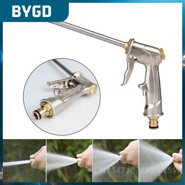 Metal Brass Nozzle Car Wash Gun Multifunctional Car Wash Nozzle Water Jet Gun Universal High Pressure Water Spray Gun Portable01Russian Federation He Qiyong unisex
