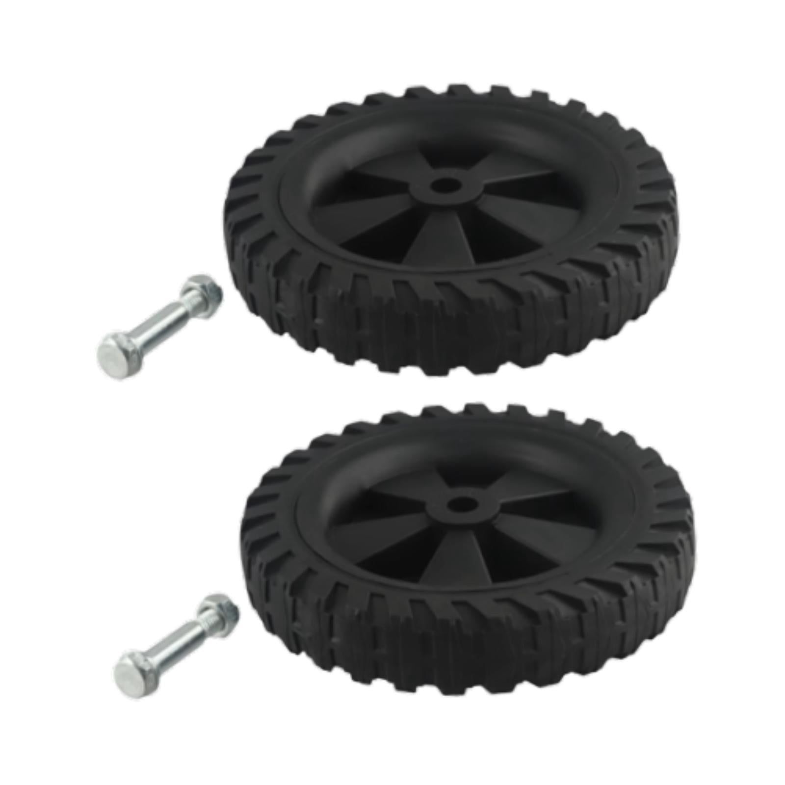 figatia 2x Air Compressor Casters Black Easy Installation Mute Air Compressor Wheels