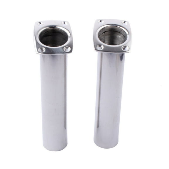 Marinebaby 2PCS Stainless Steel Flush Mount 15 Degree Fishing Rod Holder