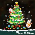 thumbnail image 1 of Pegatinas de pared de decoración navideña, autoadhesivas electrostáticas, ventanas de exhibición de vidrio, árboles de Navidad cortados de papel, copos de nieve, regalos, 1 of 4