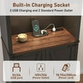 thumbnail image 4 of 72" Tall Farmhouse Kitchen Pantry Cabinet with 10 Side Shelves and LED Light & Power Outlet, 5 Layers Pantry Storage Cabinet with Barn Doors&Load-Bearing Steel Pipe for Dining Room,Living Room, 4 of 9