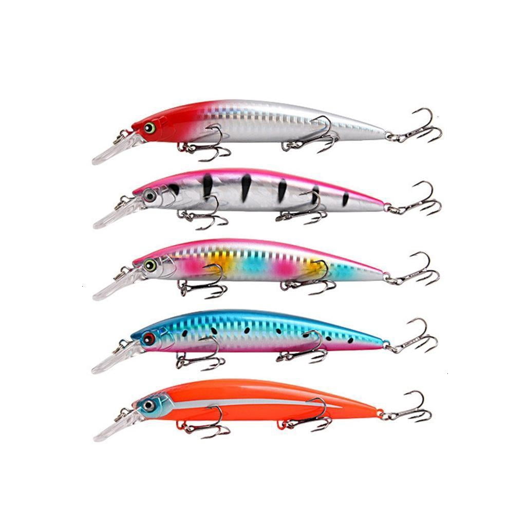 5pcs Fishing Baits Minnow Fishing Lure Artificial Hard Baits Topwaters Artificial Fishing Tackle Lure