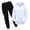 White_002, variant on Aocisk Boys Outfit Sets Child Long Sleeve Prints Warm Hoodie Pullover Tops Pants Kids Outfits Sweat Suit Black 3-4 Years