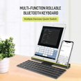 thumbnail image 2 of Nuevo teclado inalámbrico Mini teclado plegable bluetooth teclado inalámbrico plegable para Windows Android IOS tableta ipad teléfono, 2 of 5