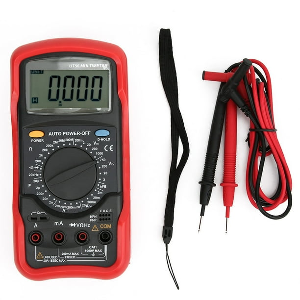 Ammeter Multimeter,UNI T UT56 Portable Multimeter Resistance Tester