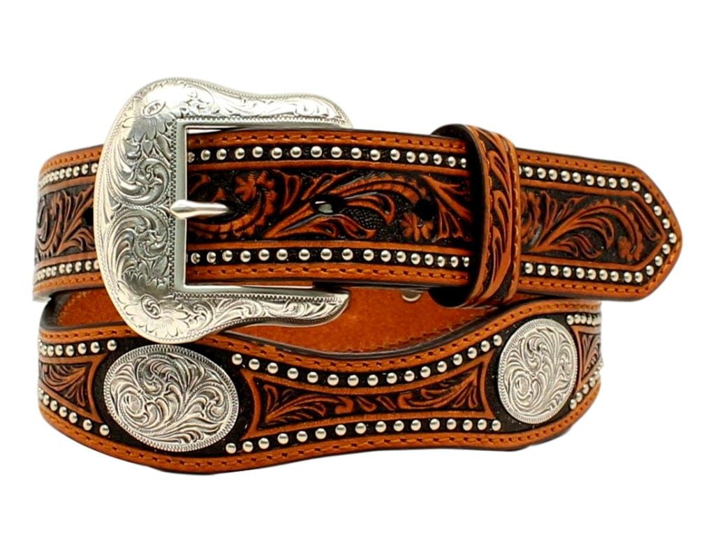 M F Western Products Mens Western Belt With Conchos And