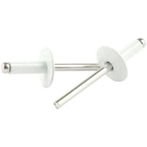 Lg Hd Rivet White Alum 250pk